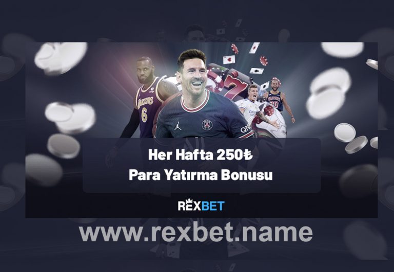 Haftalık Para Yatırma Bonusu Rexbet’te