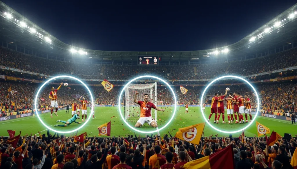 Galatasaray, Fenerbahçe’yi 3-0 Yenerek Şampiyonluk İçin Büyü Bir Adım Attı